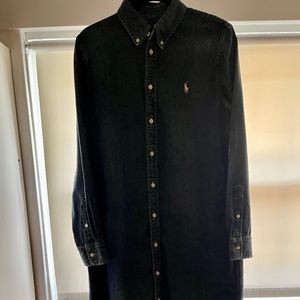 Ralph Lauren Denim Button Down Long Sleeve Dress Size Large